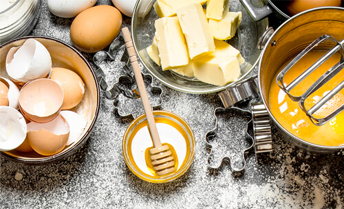 Picture of cooking Ingrediances with honey