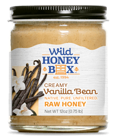 Creamy Vanilla Bean Raw Honey jar image